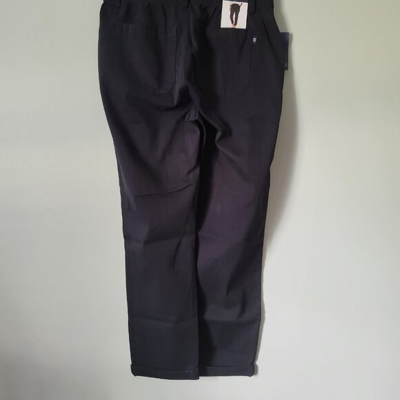 GAP Black Pants Women's 6 Classic Twill Casual Rolled Ankle NWT - Picture 8 of 9